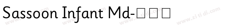Sassoon Infant Md字体转换